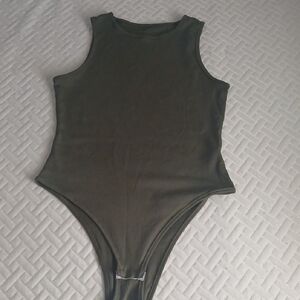 Shein Olive Green Bodysuit